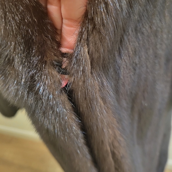 NATURAL Female Mahogany Full Length Mink Coat - Picture 12 of 14